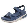 thumbnail image 2 of Women's Comfortable Wedge Sandals with Velcro Strap Foot Fashion, 2 of 5