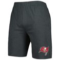 thumbnail image 4 of Men's Concepts Sport Charcoal/White Tampa Bay Buccaneers Downfield Top & Shorts Sleep Set, 4 of 5