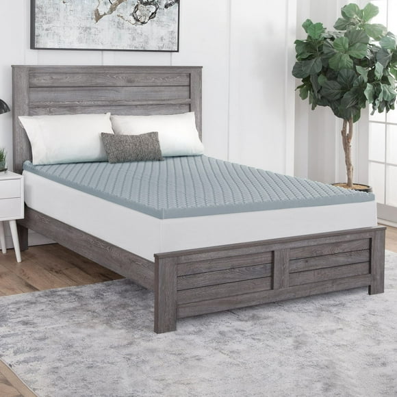 Surmatelas en mousse mémoire Dream Serenity avec point de soulagement rafraîchissant de 5,1 cm T