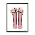 thumbnail image 2 of Stupell Industries Pink Peonies Bouquet Fashion Rainboots Chic Glam Florals, 16 x 20, Design by Amanda Greenwood, 2 of 5