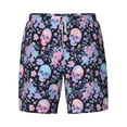 thumbnail image 4 of Lsque Mens Swim Trunks cool Skull flower Pattern - Bathing Suit Compression Liner - Beach Swim Shorts Swimwear - (S-3XL) - Stretch Quick Dry -X-Large, 4 of 9
