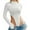 White, variant on GHSOHS Women's Turtleneck Long Sleeve Bodysuits Hollow Out Waist Thong Jumpsuit Slim Fit Body Suits Stretchy Basic Tops