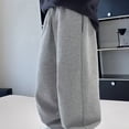thumbnail image 5 of NOEGOEU Boys Baggy Sweatpants Wide Leg Casual Elastic Waist Drawstring Athletic Joggers Fall Pants 5-15 Y (Grey,5-6Years), 5 of 8