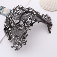 thumbnail image 4 of Máscaras de metal ligeras de lujo con diamantes de imitación, suministros para bailes de graduación, máscaras para presentaciones en el escenario, 4 of 4
