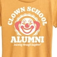 thumbnail image 3 of Instant Message - Clown School Alum - Women's Short Sleeve Graphic T-Shirt, 3 of 7