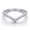 Platinum, variant on Sterling Silver Diamond Ring Korean Style Wedding Band Half Length Index Finger Ring Individually Packed Rose