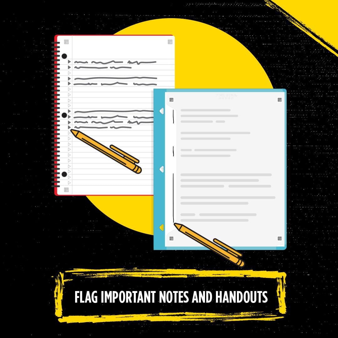 Five Star® Flex Hybrid Notebinder with Study App 1"Asst, 1 " Binder