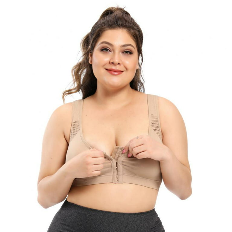 Xmarks Women's Plus-size Bra Gather Breathable No Underwire Beauty