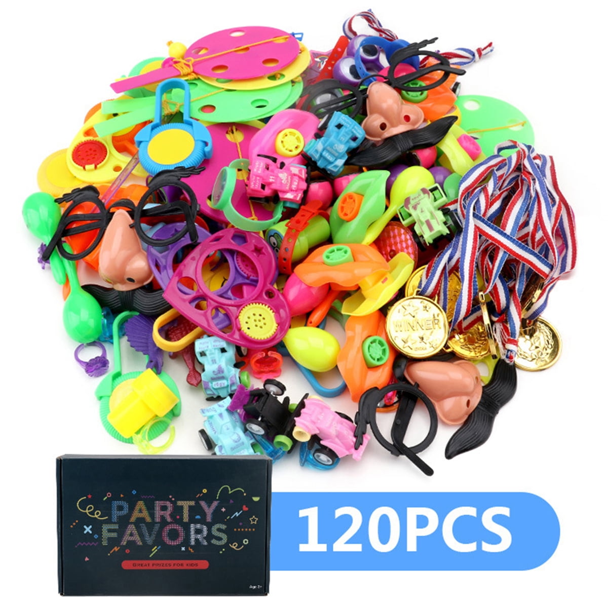 Pluokvzr 120PCS Party Toys Assortment Party Favors for Kids Birthday ...