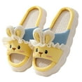 thumbnail image 5 of GHSOHS Slippers for Women Warm Shoes Women's Fuzzy Slippers Fashion Winter Indoor Outdoor Cartoon Bunny Cotton Slippers for Women and Men Thick Soled Linen Bedroom Shoes,Size 40, 5 of 9