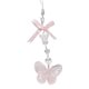 thumbnail image 1 of Butterfly Beaded Phone Lanyard Bowknot Pendant Wrist Straps Detachable Phone Chain Keyring Portable Accessory for Women Transparent, 1 of 4