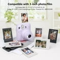 thumbnail image 3 of Trianu 8 Pieces Mini Photo Picture Frame Compatible with Fujifilm Instax Mini 12 11 9 8 70 7s 90 26 Instant Camera Film, 2 x 3 inch, Black+Grey, 3 of 7