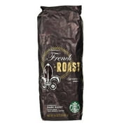 Starbucks French Roast Whole Bean Coffee 16 oz Bags - Pack of 2