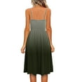 thumbnail image 4 of Moda mujer vestidos verano impresión Casual cuello en V sin mangas vacaciones Mini vestido Fridja  hjkh5962, 4 of 7