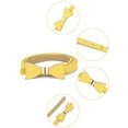 thumbnail image 5 of Extra-Skinny Waist Belt Metal Bow-knot No Buckle Thin Belt for Women Yellow, 5 of 5