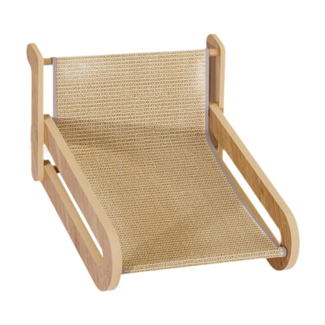 Tumbona para gatos perfecl Sillón de Sisal con Marco de madera Sin pelota