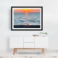 thumbnail image 6 of Sunset Spotlight - New Smyrna Beach Florida Photography Sunset Beach Bicycle Seascape Silhouette Coastal Waves Black Framed Wall Art Print 24 x 36 inches, 6 of 8