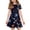 Dark Blue, variant on Grblisyd 4th of July Dresses for Girls USA Patriotic Short Sleeve Dress Star Striped Crew Neck A Line Dress Independence Day Outfit with Pockets 10-12y