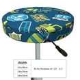 thumbnail image 4 of Daiia Dump Truck Stool Covers Round,Round Bar Stool Covers Waterproof Bar Chair Covers Washable Stool Cushion Slipcover for 12-14 Inch Chair-12 inch, 4 of 7
