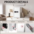 thumbnail image 4 of Tigerking 1.8 Cu. ft. Medium Digital Safe Box for Home, Combination Lock Safes with Removable Shelf, White, 4 of 6