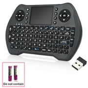 Mini Wireless Keyboard,92 Keys, 2.4GHz Wireless Keyboard with Touchpad.2 In 1 Keyboard B