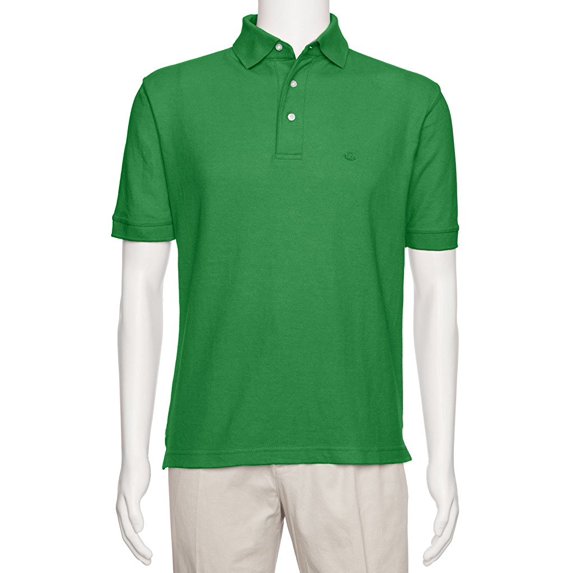 AKA Men's Classic-Fit Pique Polo Shirt Green 3X