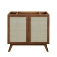 thumbnail image 6 of Sink Vanity Cabinet, Walnut Black, Wood, Hotel Bedroom Bathroom, Modern Contemporary HB36311, 6 of 15