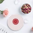 thumbnail image 3 of RYLABLUE Merry Christmas Set of 4 Round Coaster for Drinks, Absorbent Ceramic Stone Coasters Cup Mat with Cork Base for Home Kitchen Room Coffee Table Bar Decor, 3 of 5