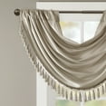 thumbnail image 3 of Madison Park Elena Faux Silk Waterfall Embellished Valance, Champagne, 38"W x 46"L, 3 of 5