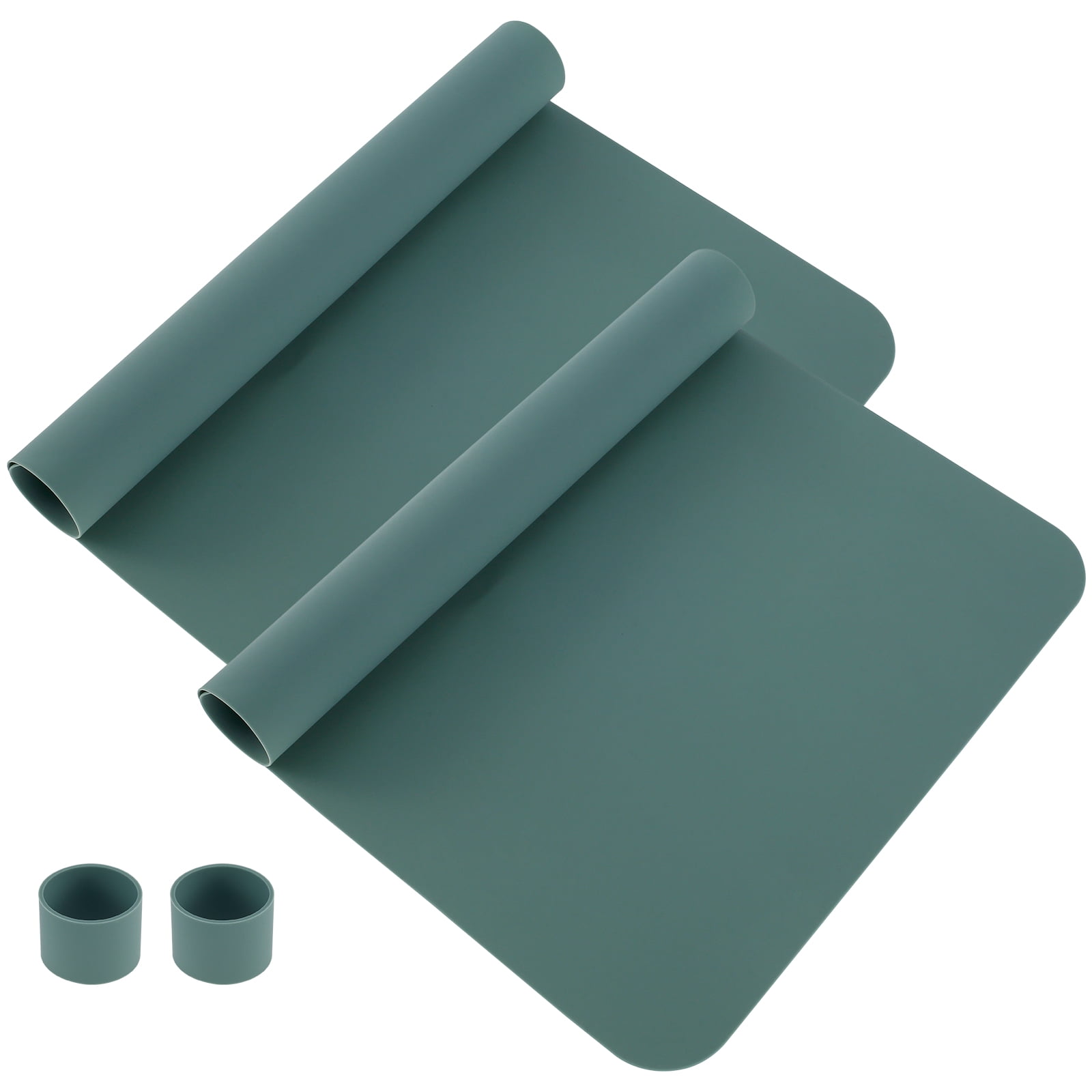 Austok 2 Pack Dish Drying Mat Washable Silicone Dish Drainage Mat