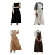 thumbnail image 4 of Inteprter Algodón Lino Jardinería Café Vestido Uniforme Delantal Delantal Babero informal Delantales Cocina Hornear Trabajo Restaurante Cocina y Comedor Beige Más largo, 4 of 6