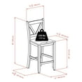 thumbnail image 3 of Winsome Lynnwood 3-Piece Drop Leaf Table with 2 Counter V-Back Stools - 94355, 3 of 9