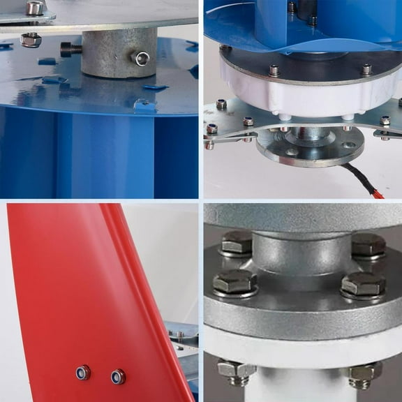 Flylapdo Vertical Axis Wind Turbine Wind Power Turbine Generator 3000W 12V No Noise Wind Turbine Generator Wind Turbine for Home Street Lighting kindly