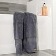 thumbnail image 3 of joluzzy Extra Large Bath Towel, (35 x 70 Inches) 100% Long-Staple Cotton - Extreme Soft/Plush/Thick - High Absorbent - Luxury Hotel Quality - Gray Bath Sheet Towel, 3 of 7