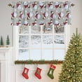 thumbnail image 4 of Valances for Windows Merry Christmas Rod Pocket Cafe Window Treatments Valance Curtains for Kitchen Bathroom Laundry Basement Windows 60"x14", 4 of 7