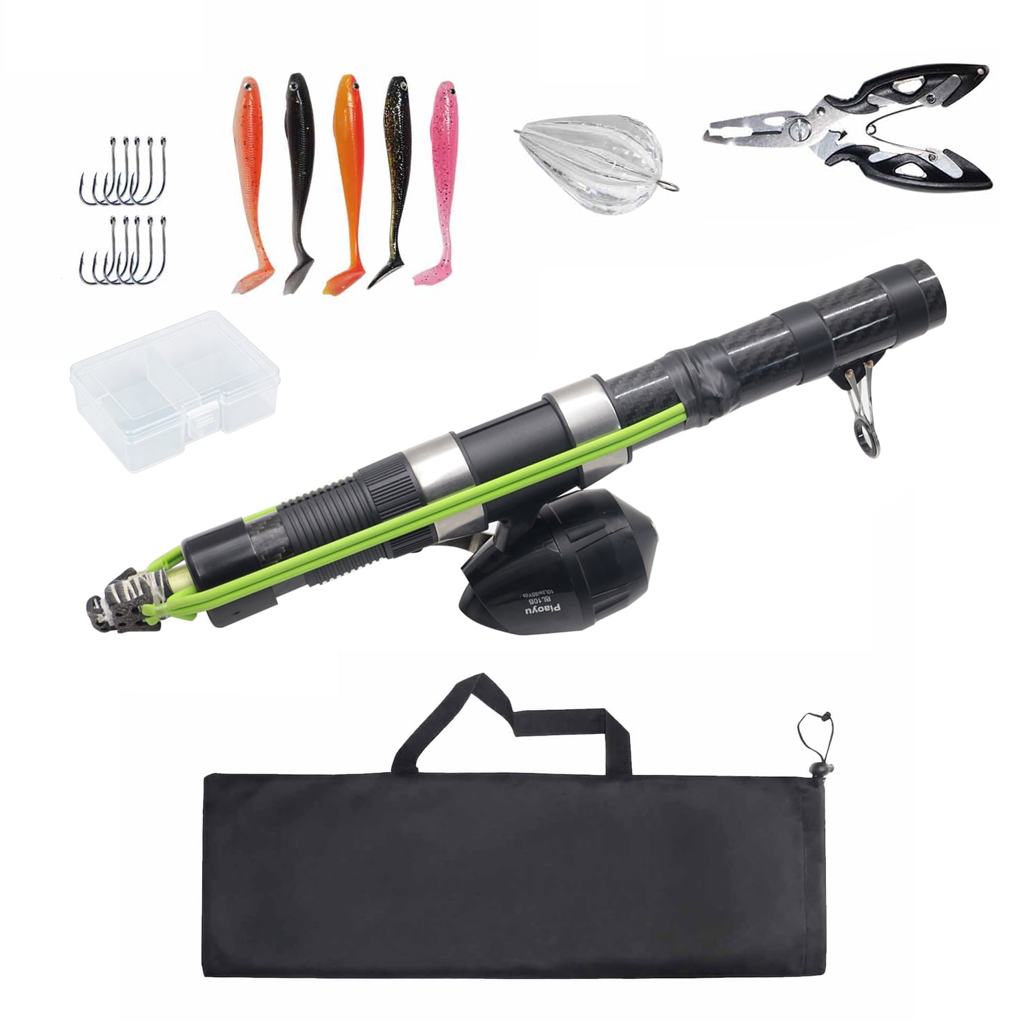 Piaoyu Fishing Catapult Rod,Upgraded Catapult Fishing Rod with Slingshot Fishings Reel for Long-Casting, Durable & Lightweight for Freshwater/Saltwater Fishing
