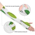 thumbnail image 3 of Manches de Bras en Forme de Fleur de Cactus Frais Protection Solaire UV Manches Rafraîchissantes Manches de Soleil Unisexes en Soie Glacée avec Trou pour le Pouce pour Course Cyclisme Conduite Sports Extérieurs, 3 of 7