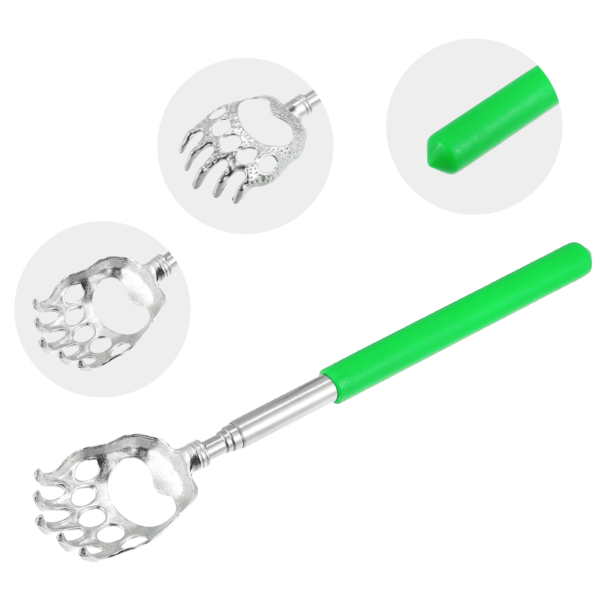 Unique Bargains 2 Pcs Extendable Bear Claw Stainless Steel Green