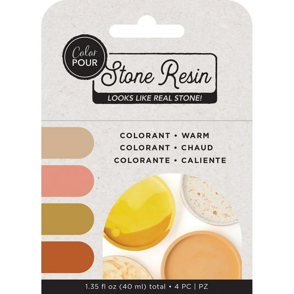 American Crafts Stone Resin Colorant 4/Pkg-Warm