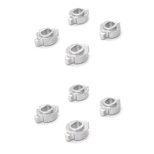 Adaptador de Cambio de Enlace de Metal de 8 Piezas para Mosquito RC Car ZERO-Z MINI-Z MR-03 Cambio de Cubo de Rueda una , Plateado