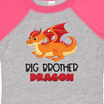 thumbnail image 4 of Inktastic Big Brother Cute Red and Orange Dragon Boys Baby Bodysuit, 4 of 5