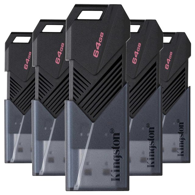 Kit USB Kingston DataTraveler Exodia Onyx Negro con Carcasa Elegante y Tapa Movible 64GB USB-A 3.2 G multicolor