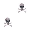 thumbnail image 3 of Broche de calavera Minnieouse estilo Punk Plata 2piezas, 3 of 5