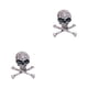 thumbnail image 2 of Broche de calavera estilo Punk Sonducket 2piezas Plata antigua, 2 of 5