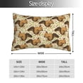 thumbnail image 2 of Balery Cute Squirrel with Green Leaves Funda de Cojín Estampada, Regalos para Mujeres, Regalos de Amor para Ella, Regalos para Novia o Esposa, Funda de Almohada-14"x20", 2 of 6