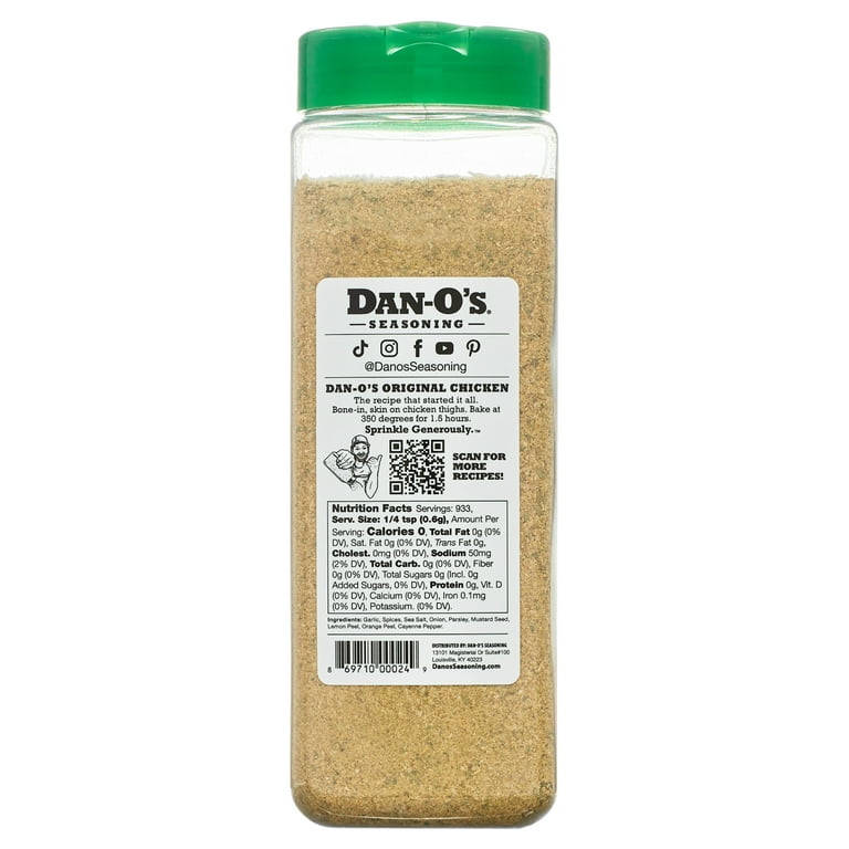 Dan-O's Seasoning Starter Pack - All Natural, Low Sodium, No Sugar, No MSG  -Two