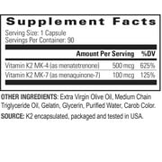 InnovixLabs Full Spectrum Vitamin K2 Capsules, 90 Ct
