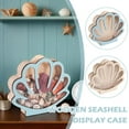 thumbnail image 2 of QHUDLV Shell-Shaped Organizer Box – Wooden and Acrylic Display Storage for Indoor Decor and Accessories, 2 of 8