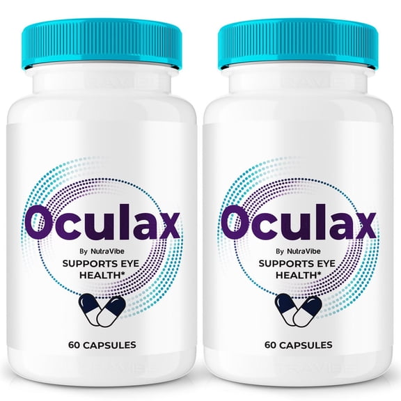 (2 Pack) Oculax Capsules – Daily Eye Care with Original Blend to Support Visual Wellness, Eye Comfort & Vision | Just 2 Gentle, Easy-to-Swallow Pills (120 Capsules)