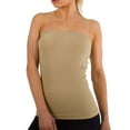 thumbnail image 2 of 2-Pack Women Sleeveless Strapless Tube Top Long Bandeau Basic Summer Shirts, 2 of 5
